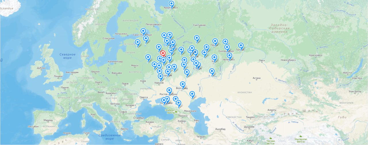 Карта проезда к офису